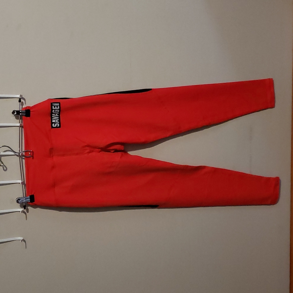 Orange High-Waist Leggings for Women